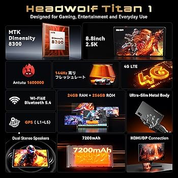 Amazon.co.jp: Headwolf Titan 1 Android15 タブレット 8インチ