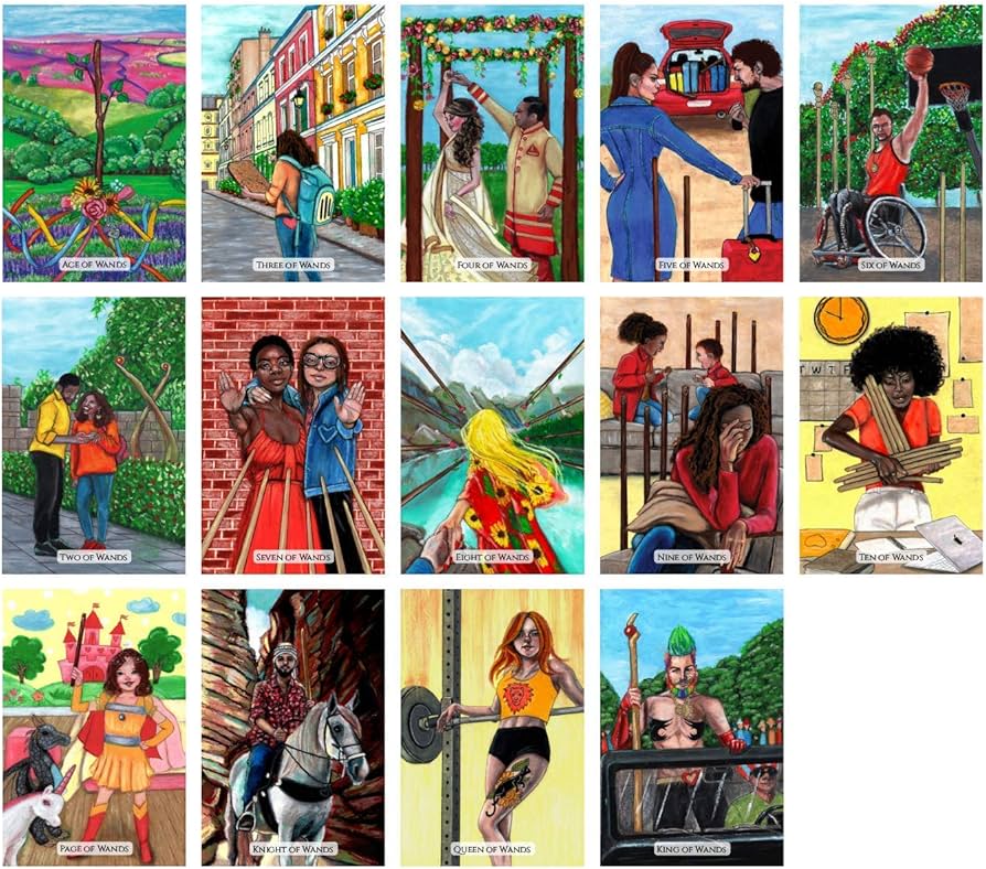 Amazon.co.jp: ETHONY モダンラブタロットカードデッキ 78枚の美しい