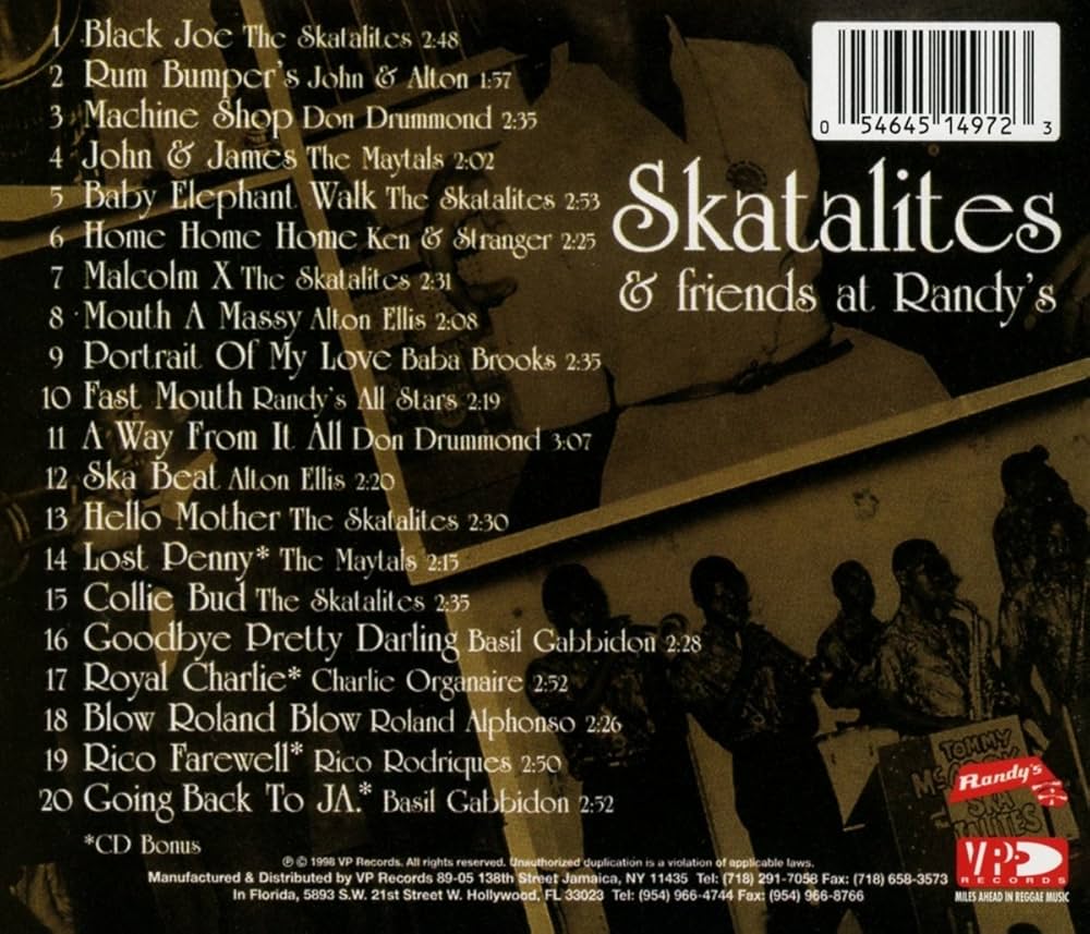 Amazon.co.jp: Skatalites & Friends at Randy's: ミュージック