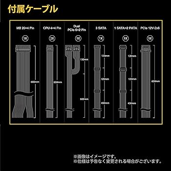 Amazon | ASRock Challenger 次世代GPU対応 PC電源ユニット 750W PCIe5