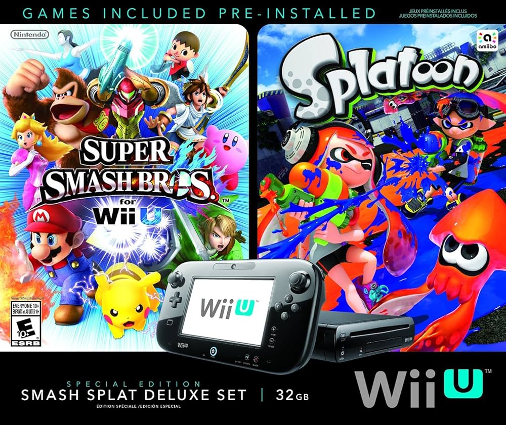 Amazon.com: Wii U Super Smash Bros and Splatoon Bundle Special