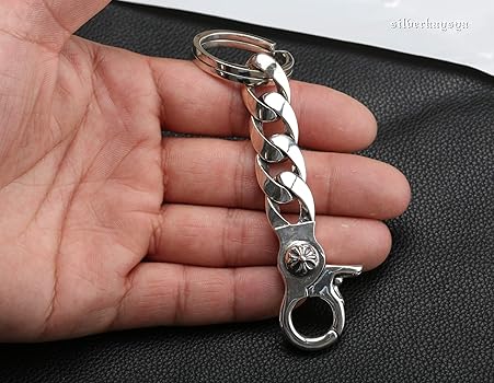 Amazon.co.jp: 「silverKYASYA」シルバー925 クロスキーチェーン