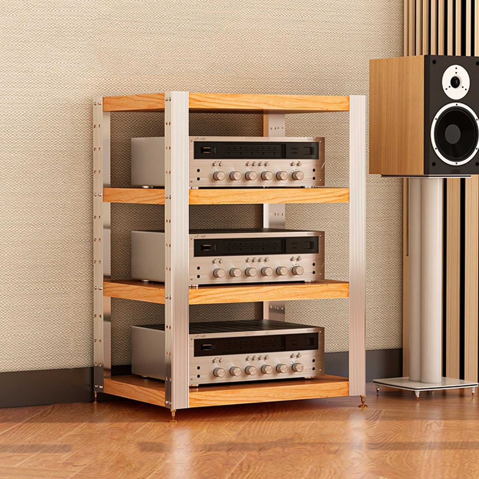 Amazon.co.jp: YVYKFZD オーディオラック 2/3/4 段メディア スタンド