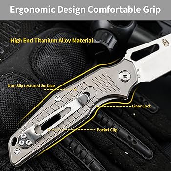 Amazon.com : HX OUTDOORS Pocket Knife for Men, Folding Knife with