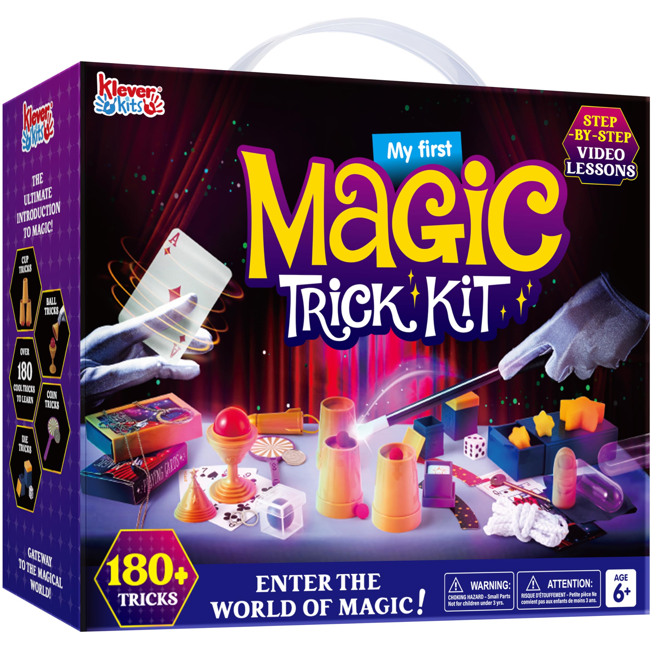 Klever Kits 180+ Magic Set- My First Magic Trick Kit- Amazing