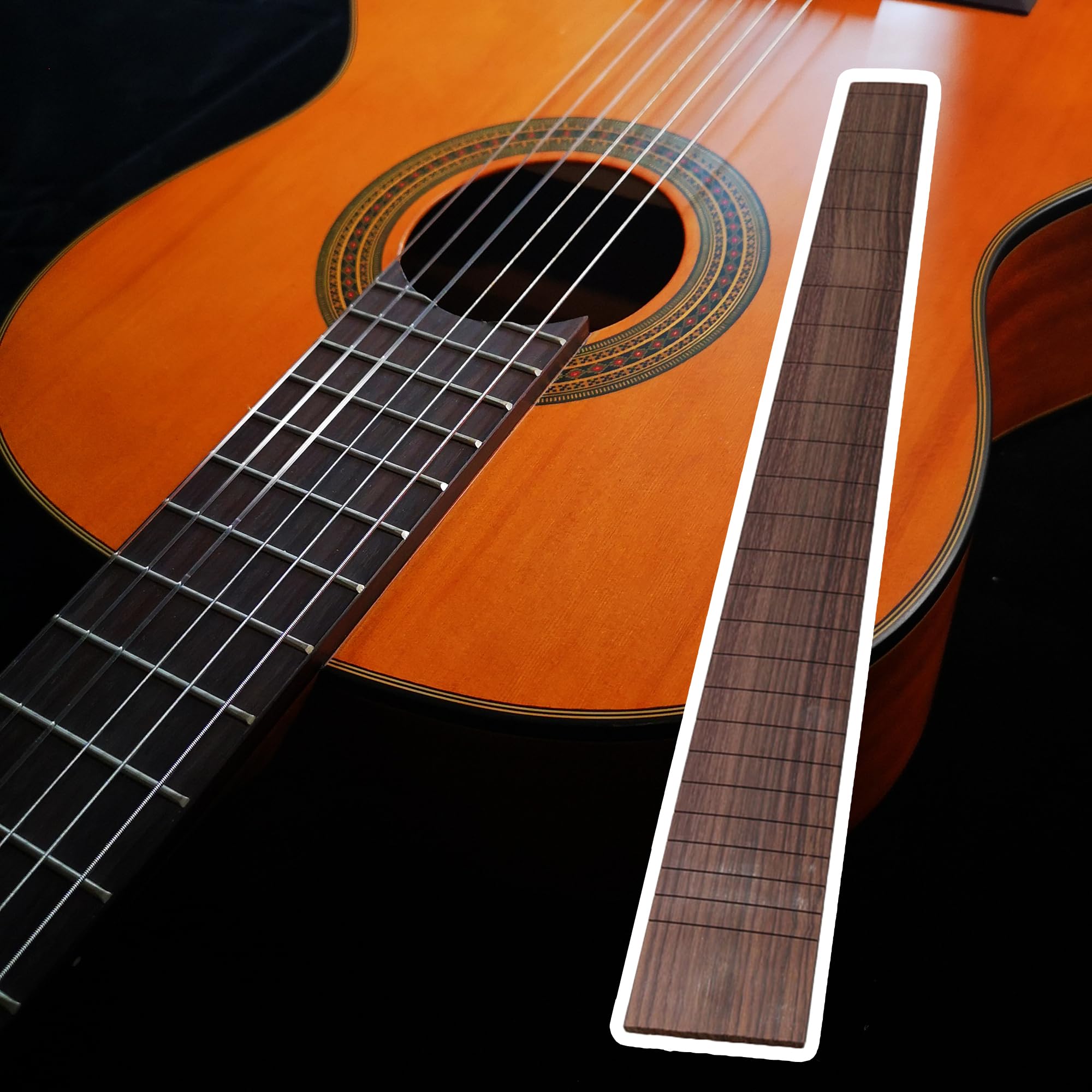 Amazon | Yibuy 指板プレート 24フレット diy ギターメイキングパート