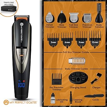 Amazon.com: My Perfect Goatee®️ 13-in-1 Mens Grooming Kit - LED