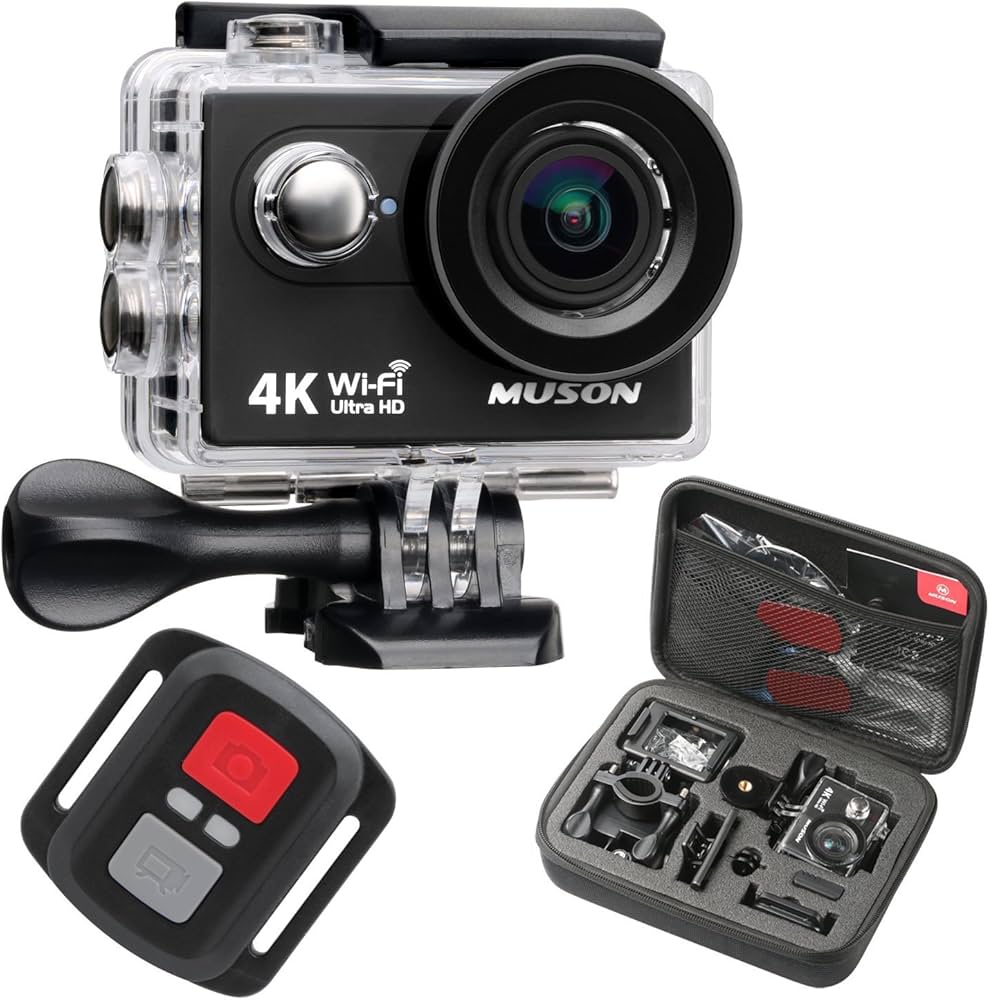Amazon | 【新型】MUSON(ムソン) アクションカメラ 4K 2000万画素