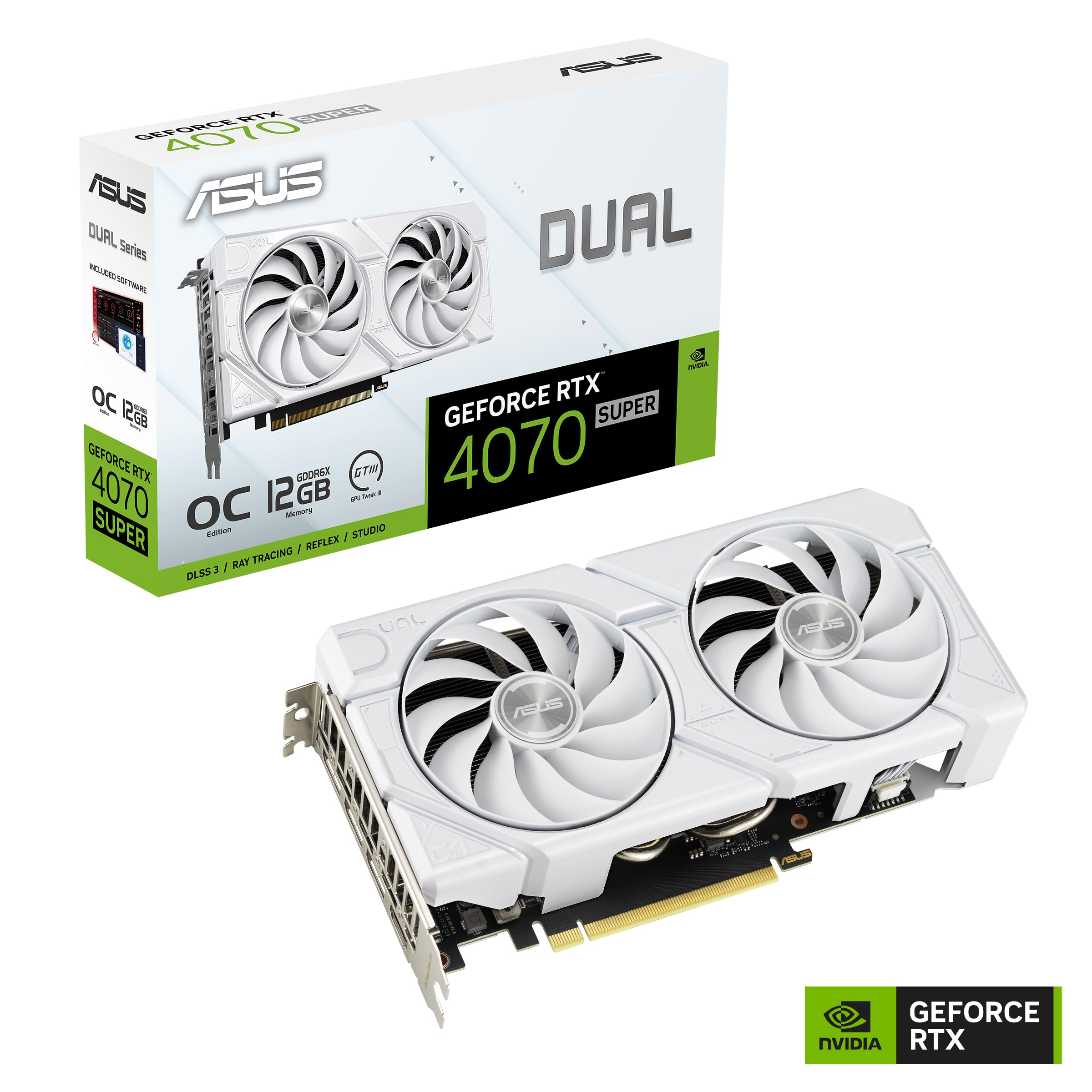 Amazon | ASUS Dual GeForce RTX 4070 Super EVO ホワイト OC