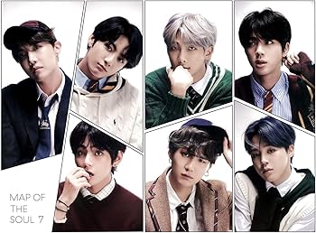 Amazon.com: BTS MAP of The Soul : 7 [4 ver] Album+Official Folded