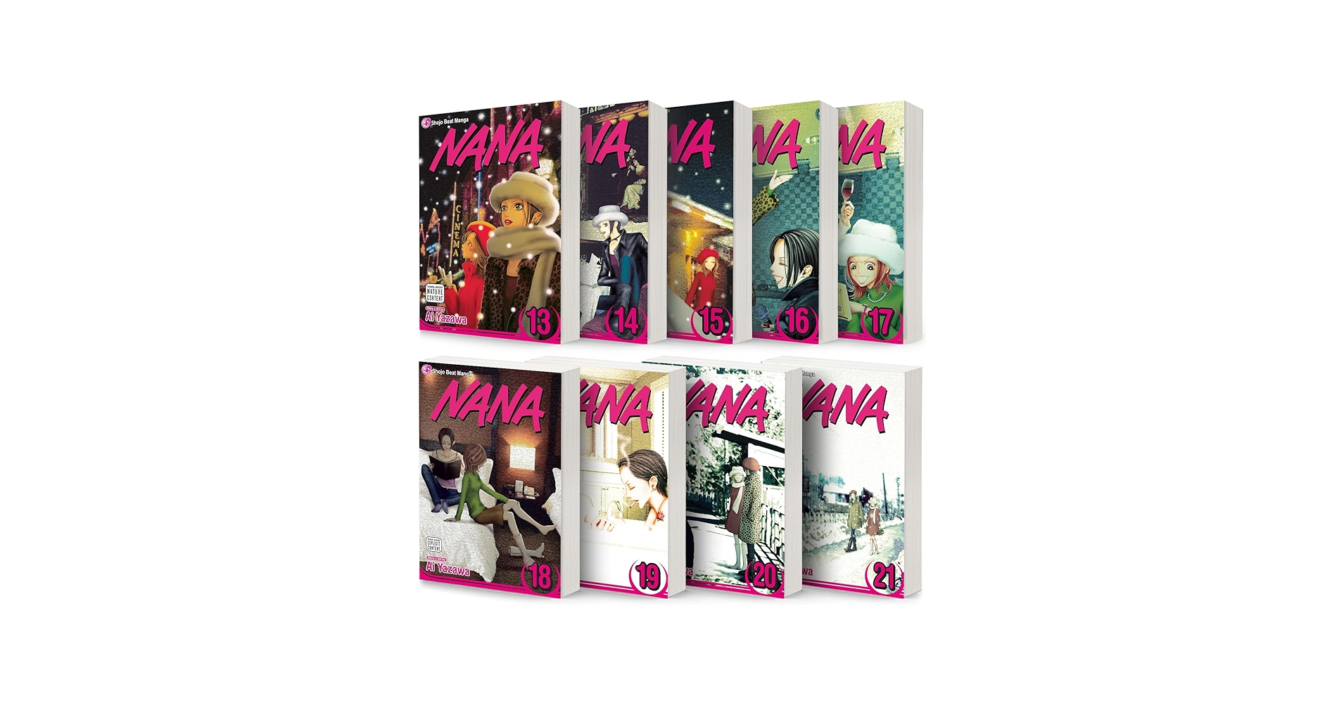 Nana, Vol. 13-21, Collection 9 Books Set, by Ai Yazawa: Ai Yazawa