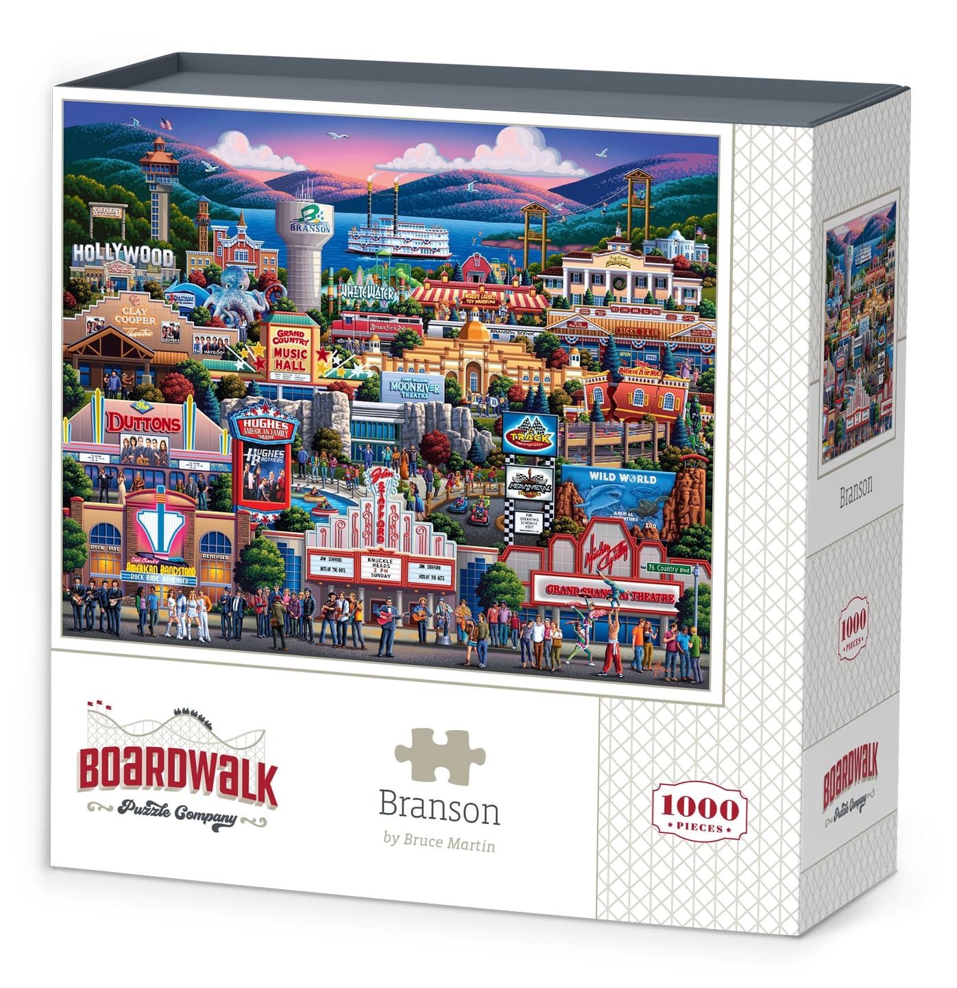 Amazon.com: Boardwalk Puzzles Branson, 1000 Piece Jigsaw Puzzle