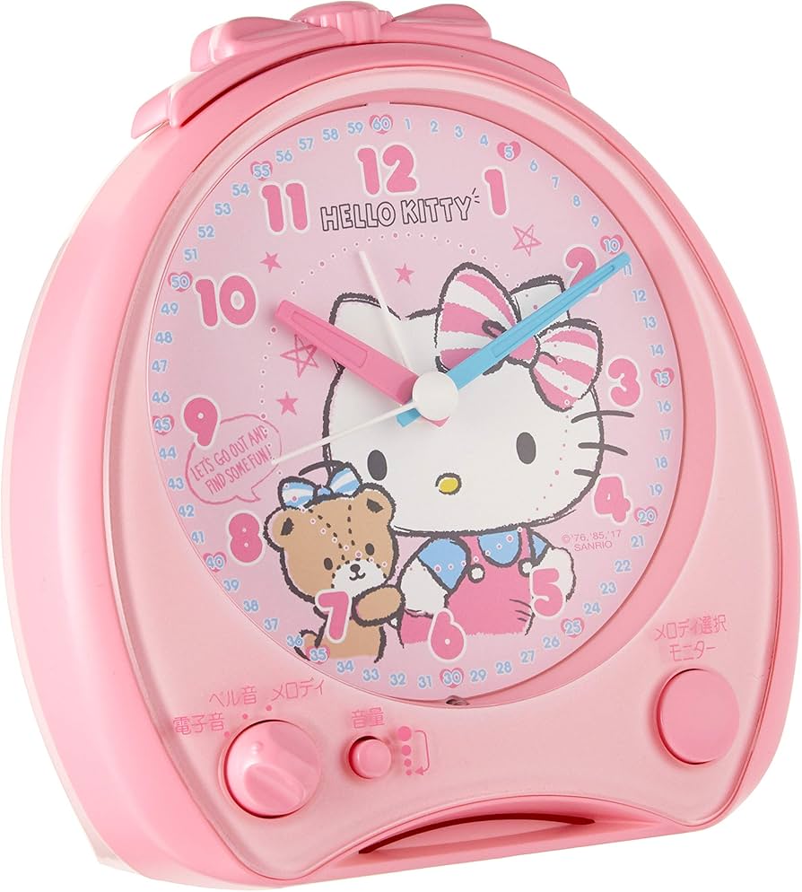 Amazon | サンリオ(SANRIO) ハローキティ 目覚まし時計 トーク 約13.5