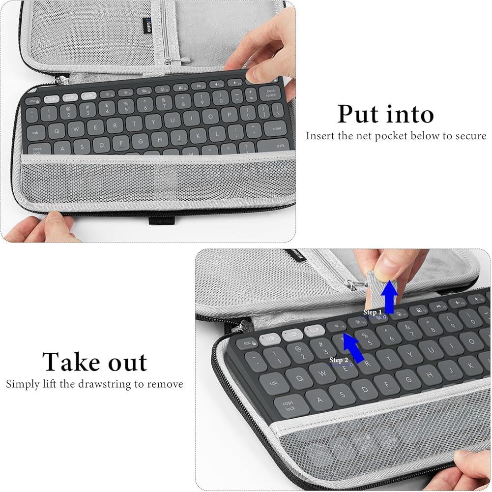 Amazon.co.jp: Geekria キーボード キャリング ケース、ロジクール