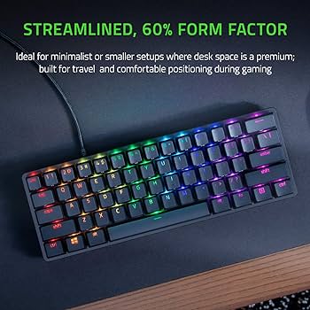 Amazon.com: Razer Huntsman Mini 60% Gaming Keyboard: Clicky
