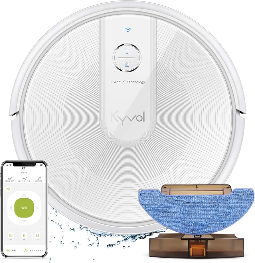 Amazon | キーボル E31ロボット掃除機 水拭き 拭き掃除 両用 3000Pa