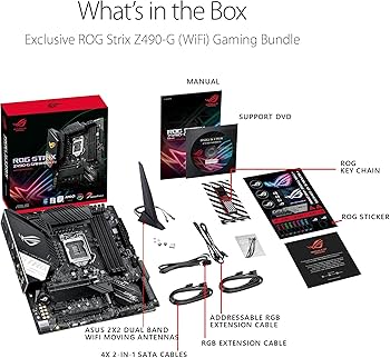 Amazon | ASUS ROG STRIX Z490-G GAMING（WiFi 6）LGA 1200 Intel Z490