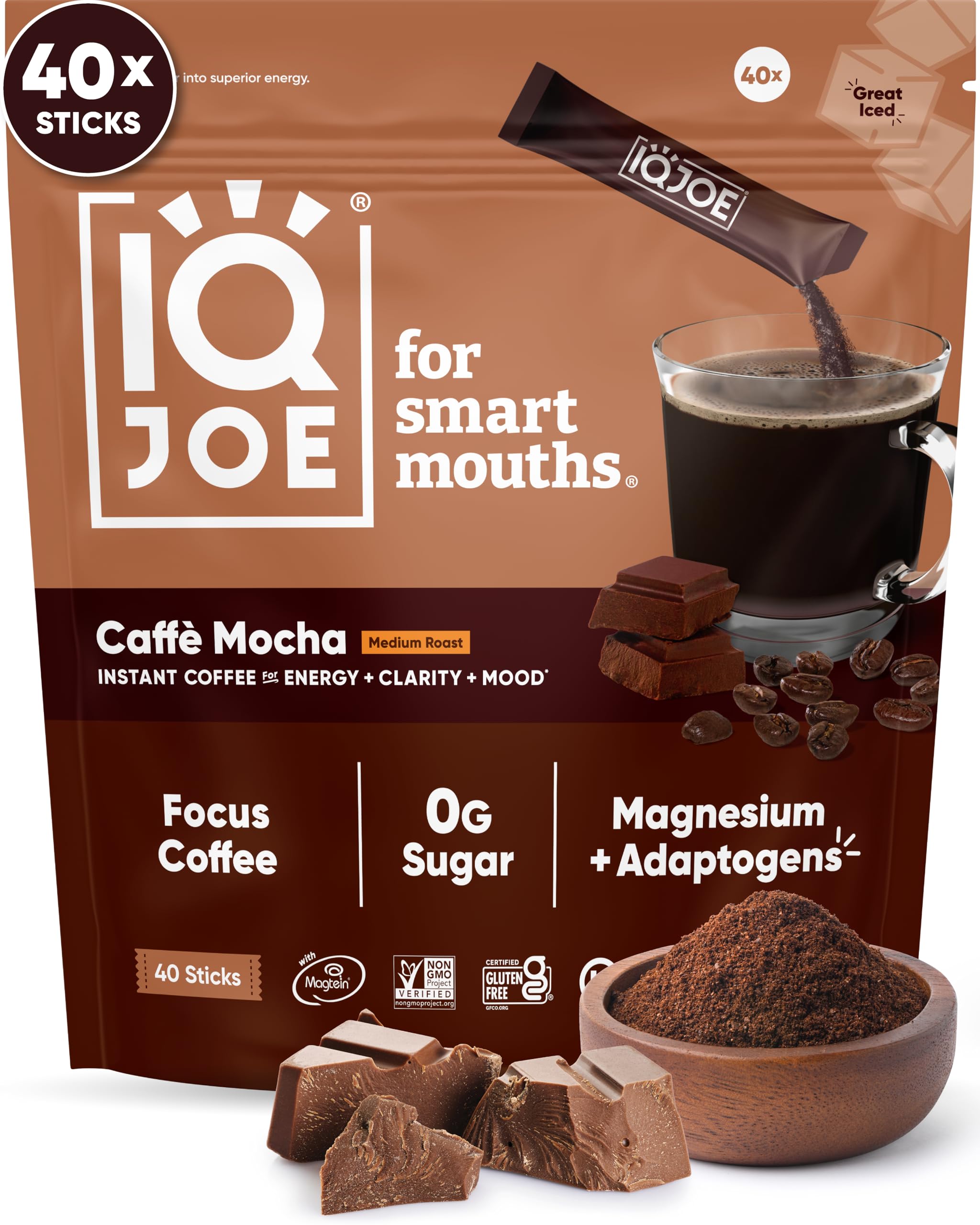 Amazon.com : IQJOE Mushroom Coffee Packets (40 Servings) Lion's