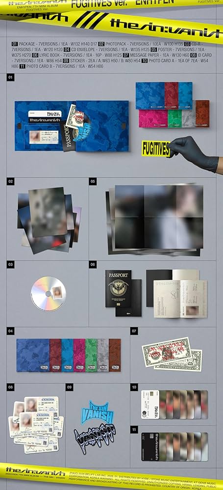 Amazon.co.jp: FUGITIVES Ver.【早期購入特典あり】 ENHYPEN THE SIN