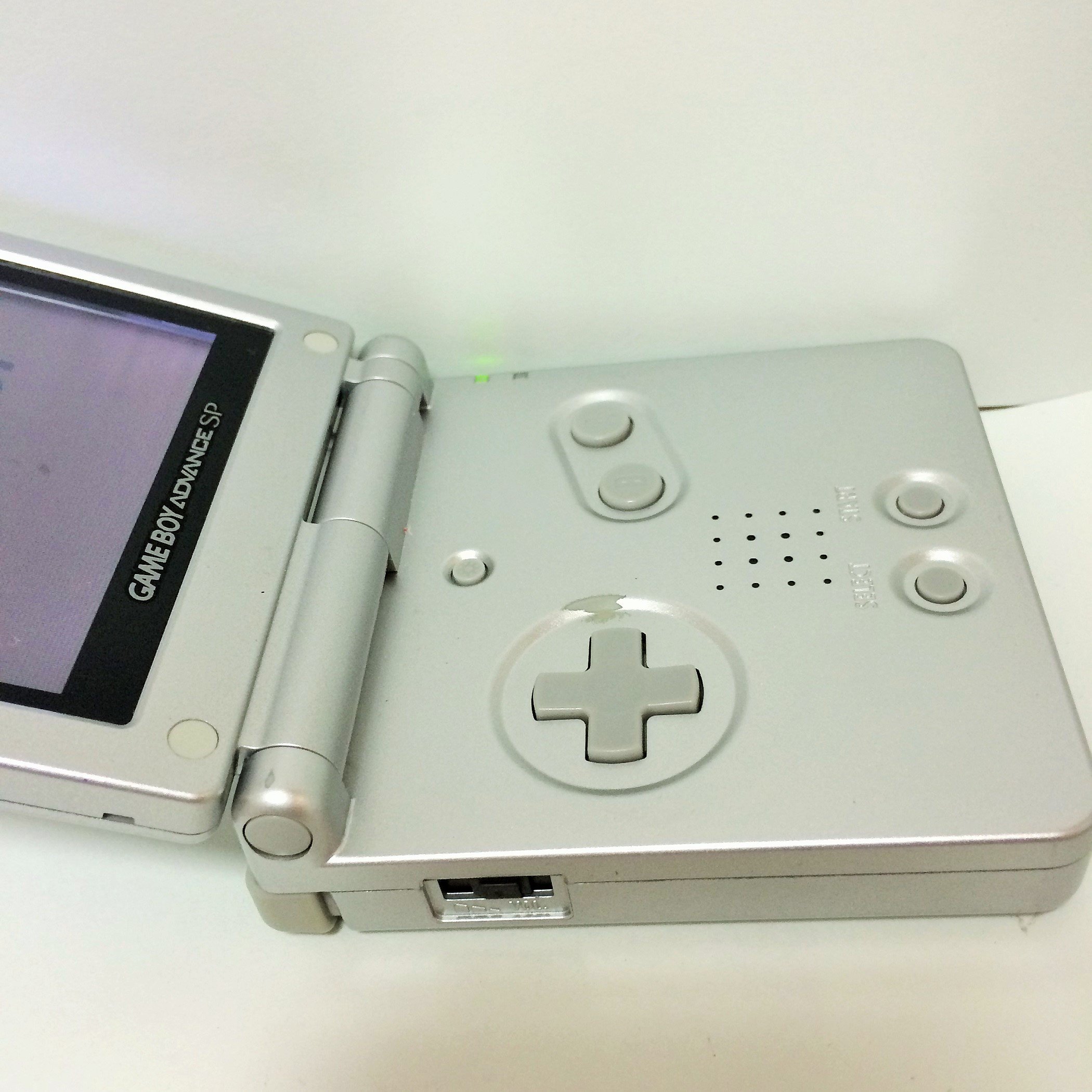 箱付】ゲームボーイアドバンスSP プラチナシルバー動作確認済GBASP