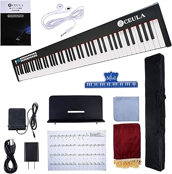 Amazon | CEULA 電子ピアノ 88鍵盤 スリム 軽量 10mmストローク MIDI