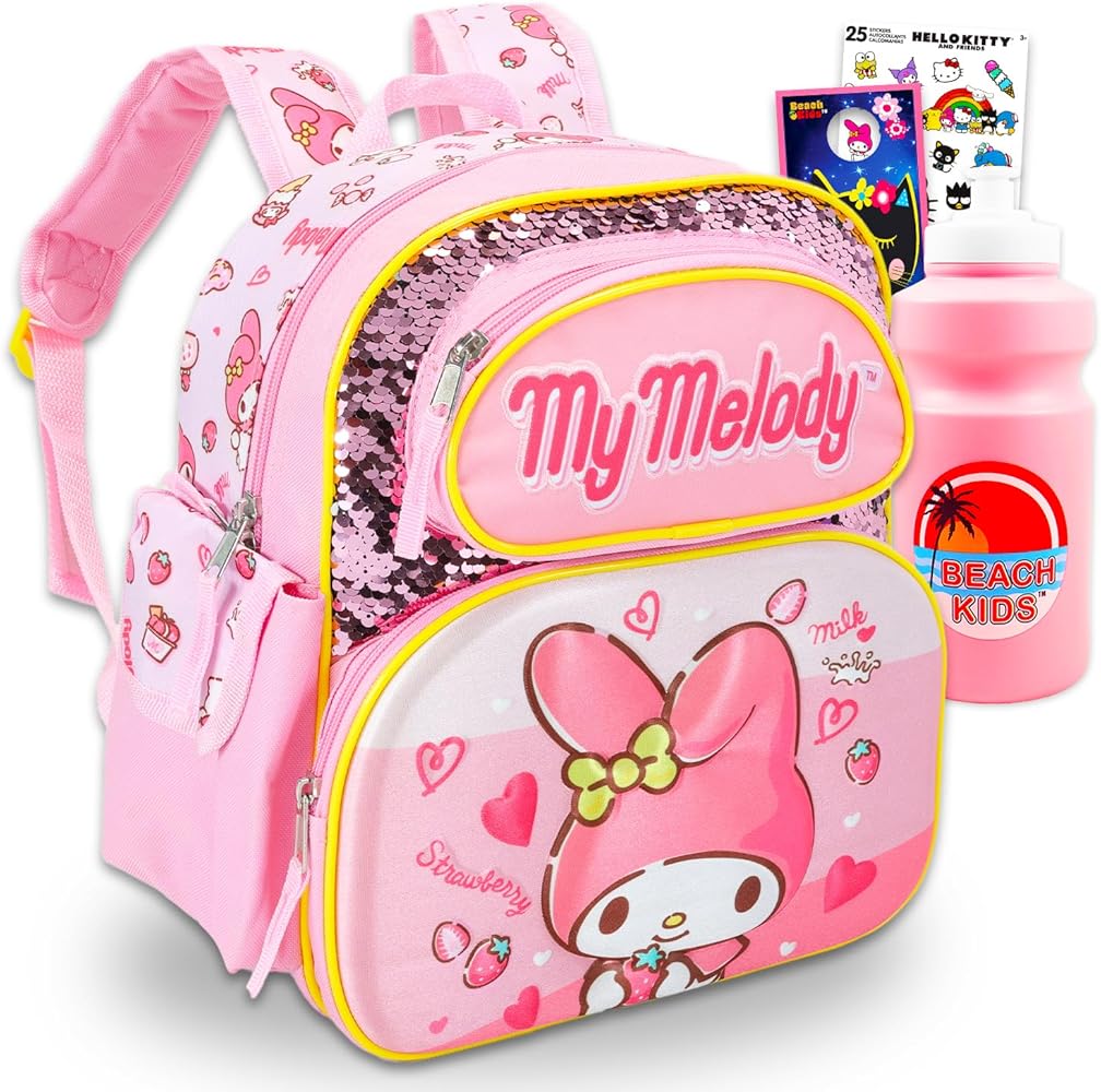 Amazon.com | My Melody Mini Backpack for Girls - Bundle with 12