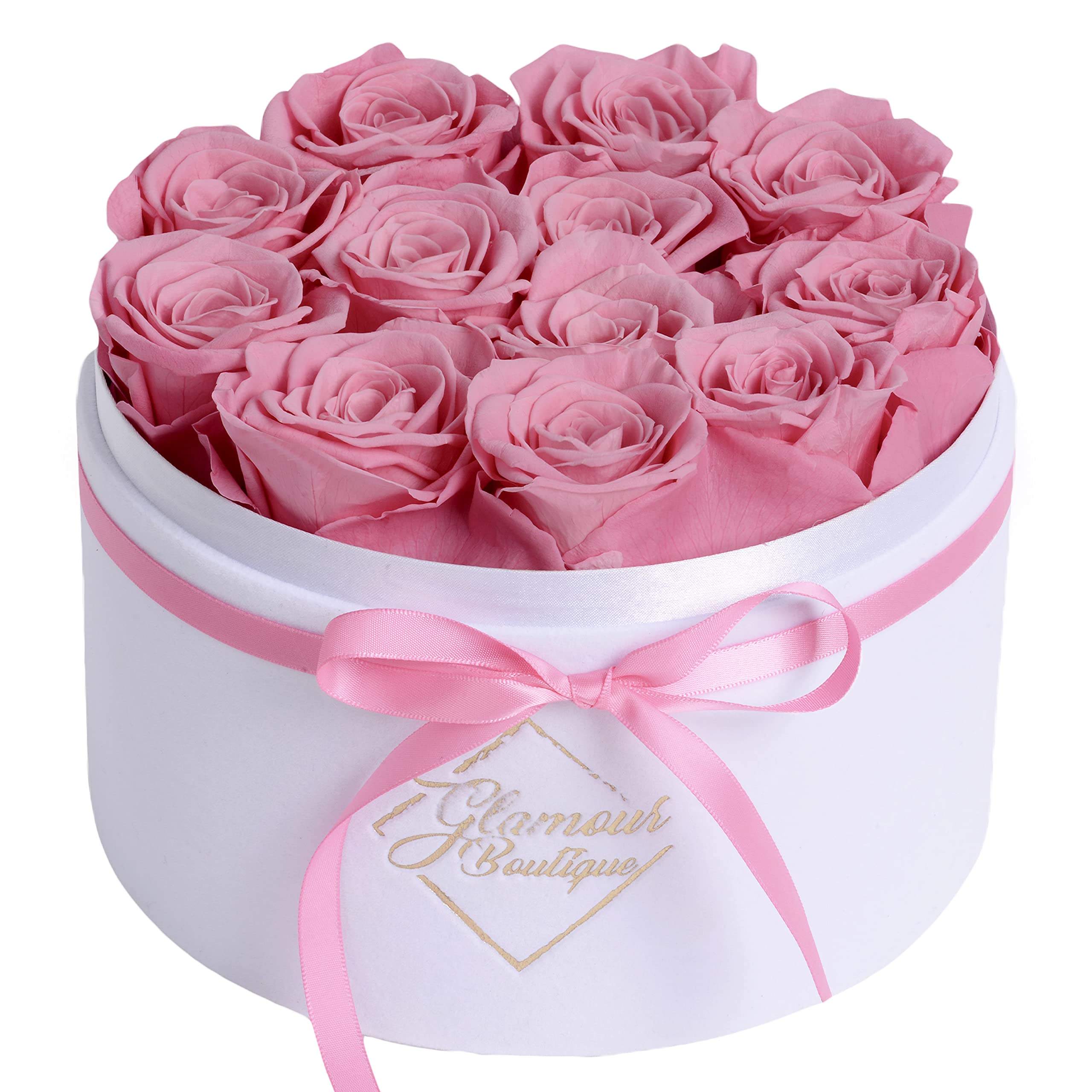 Amazon.com: GLAMOUR BOUTIQUE Flower Forever Gift Box, 12 Real