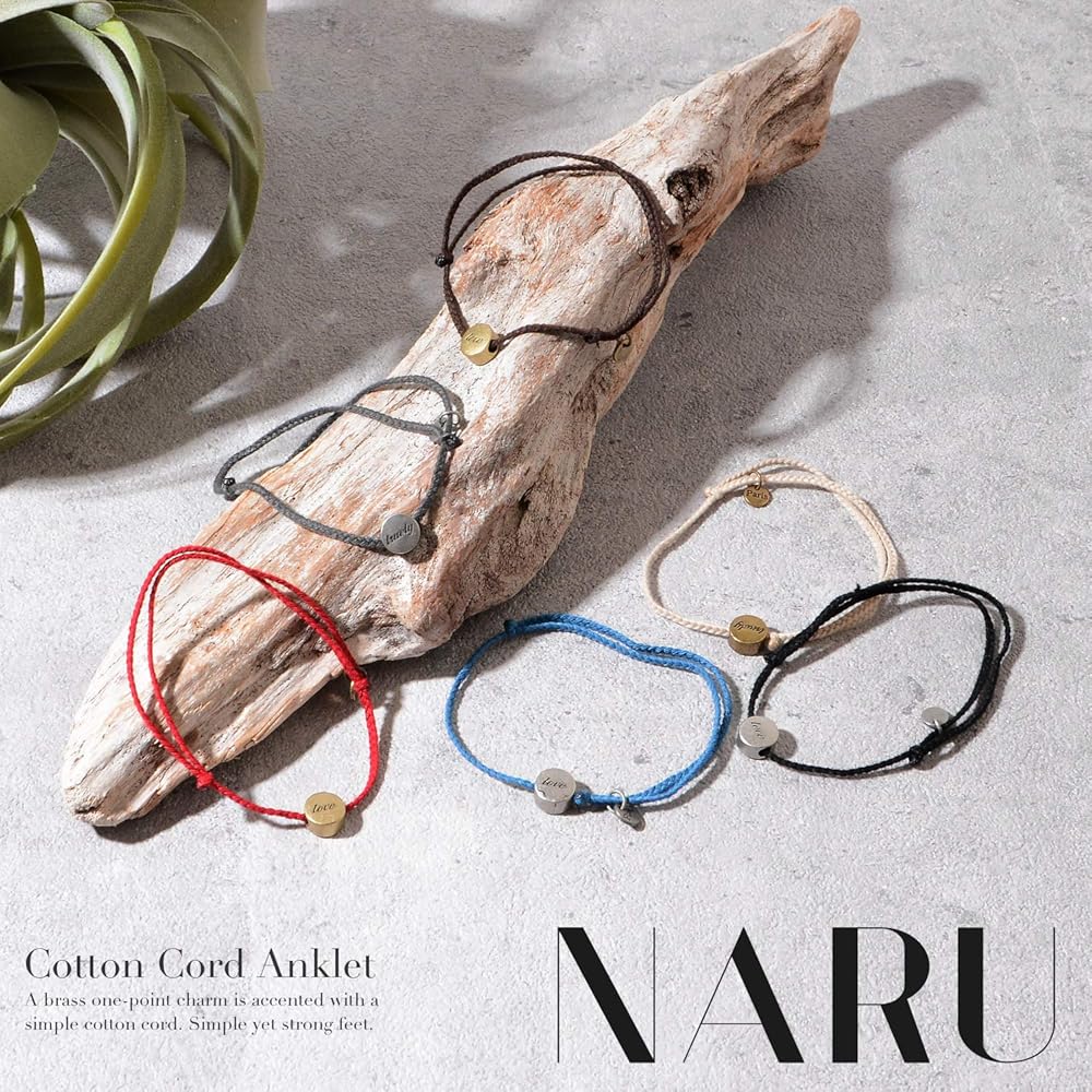 Amazon | [ナル] 編み込み コード アンクレット メンズ レディース