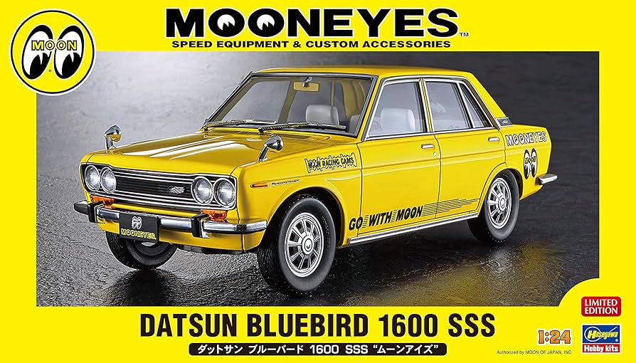 Amazon.com: Hasegawa 20616 1/24 Datsun Bluebird 1600 SSS Mooneyes