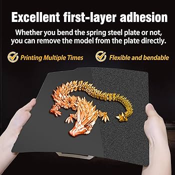 Amazon.com: SAHVAIM Double Sided Black PEI Build Plate for Bambu