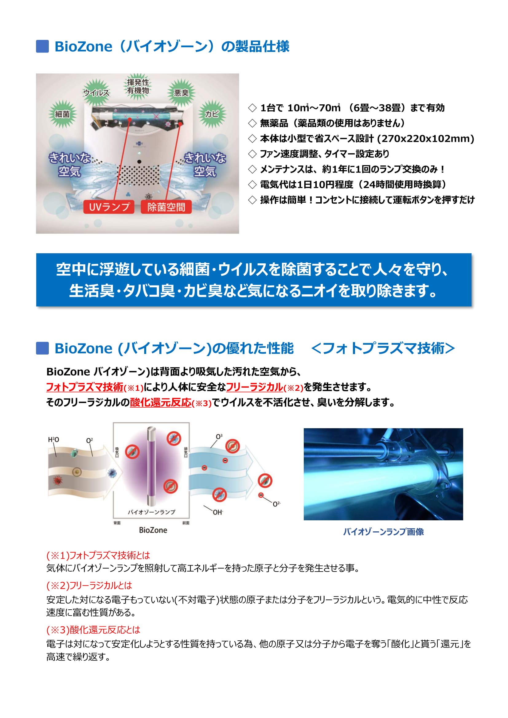 Amazon | L'AIR PUR（ラピュア）※旧名称BioZone（バイオゾーン）空気除