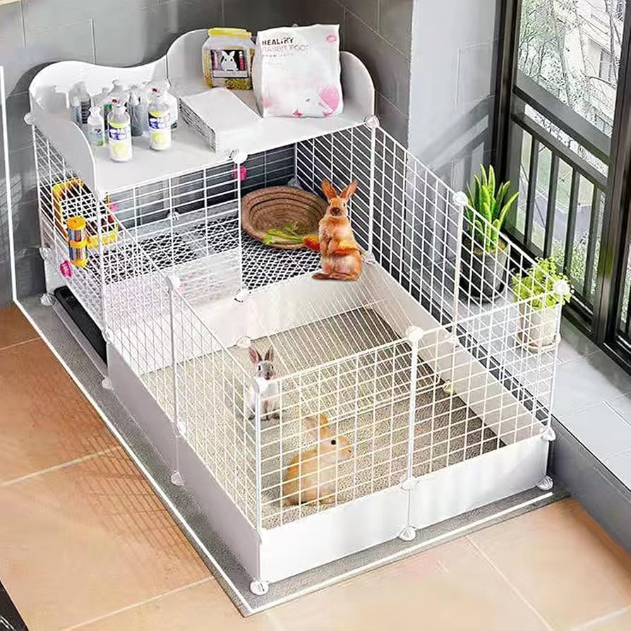 Amazon | 兎 ケージ モルモット ケージ 引き出し うさぎ ケージ 小動物