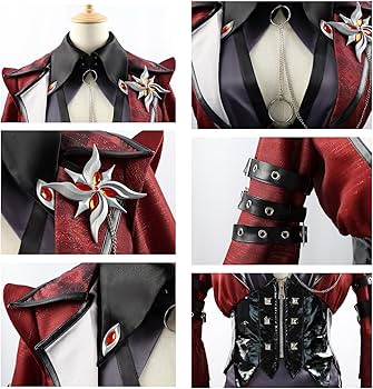 Amazon.co.jp: 原神 アルレッキーノ コスプレ衣装 ウィッグ付き