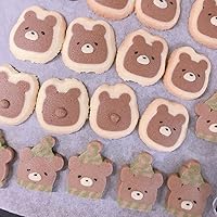 えん93のアイスボックスクッキー: どこを切ってもほのぼの クマ彦と