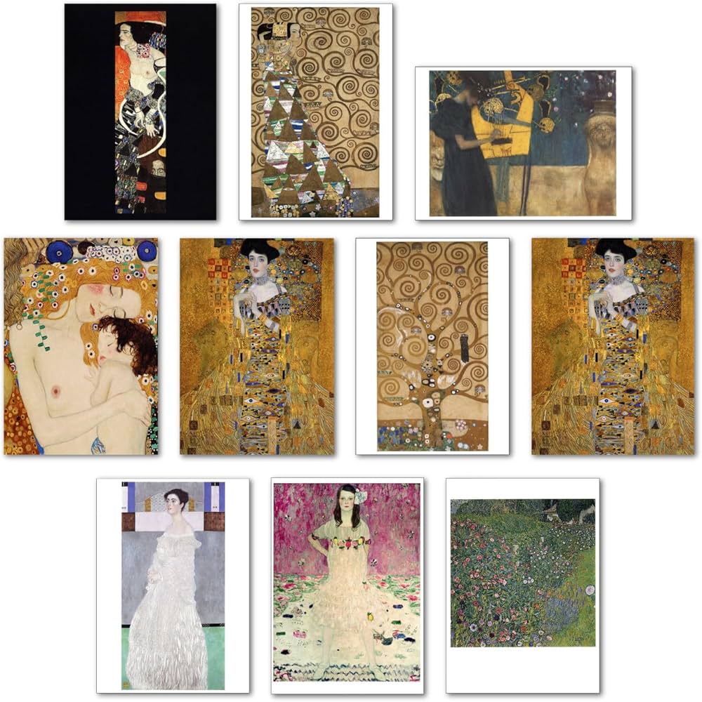 Amazon | 【正規輸入品】ポストカード アート10柄セット「クリムト