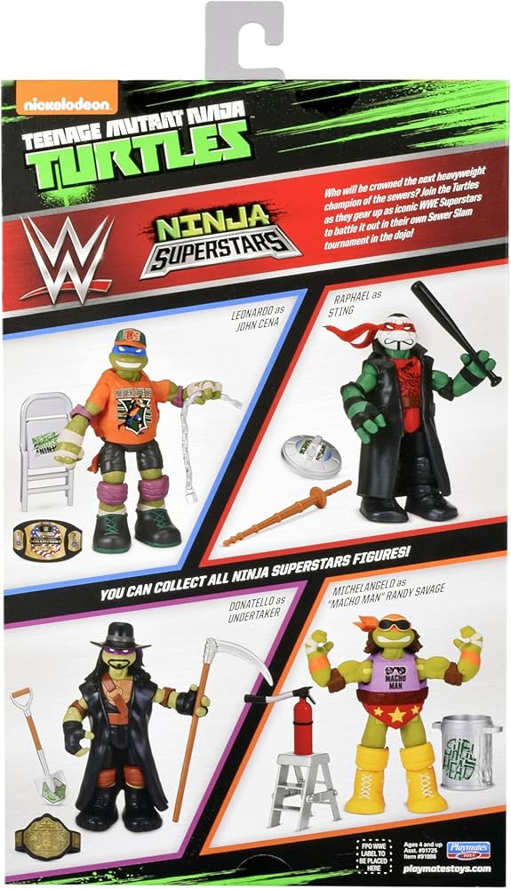 Amazon.co.jp: TMNT タートルズ × WWE チームアップ ニンジャ スーパー