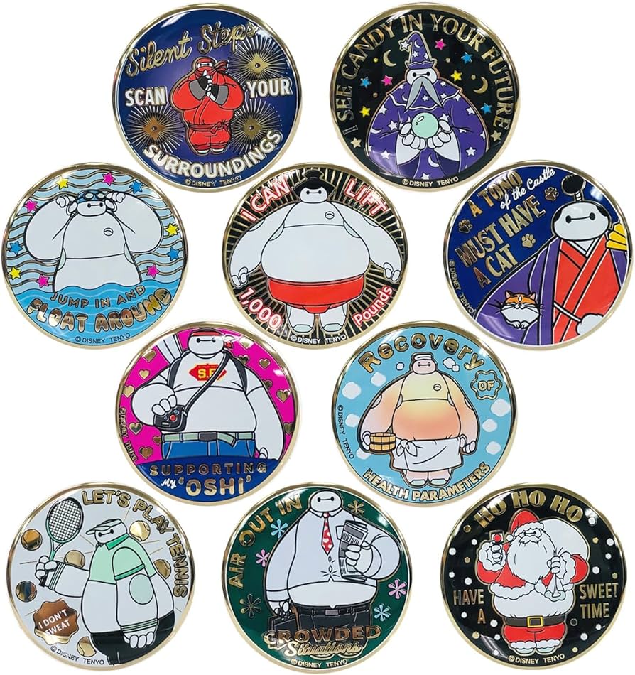 Amazon | テンヨー(Tenyo) 圧倒的な 金バッジ ディズニーキャラクター