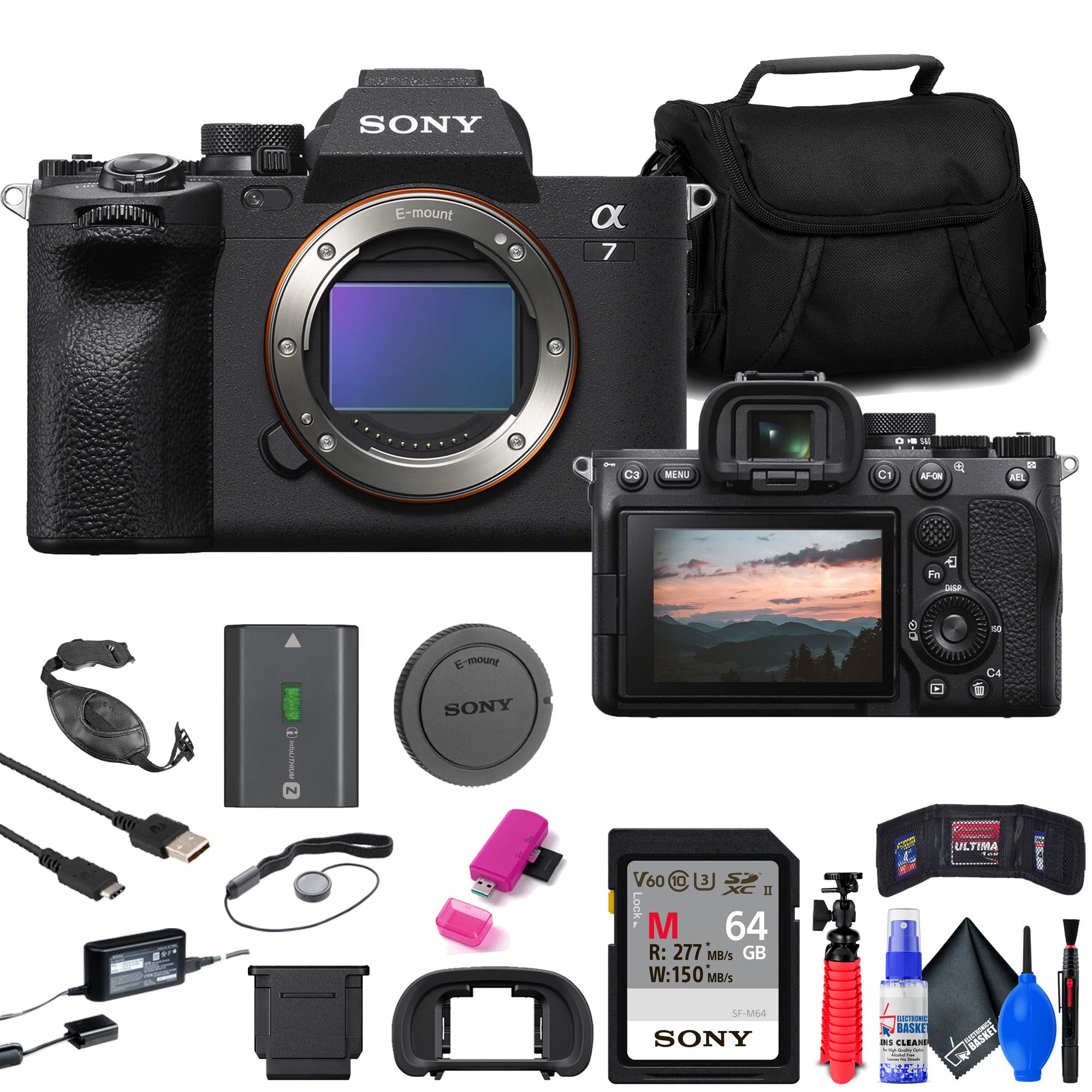 Amazon.com: Sony a7 IV Mirrorless Camera (ILCE-7M4/B) + 64GB