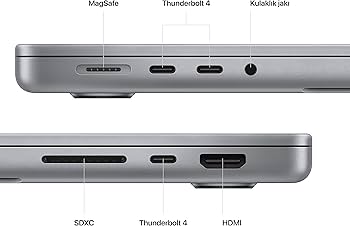 Apple M2 Max çipe sahip 2023 MacBook Pro laptop: 14.2 inç Liquid