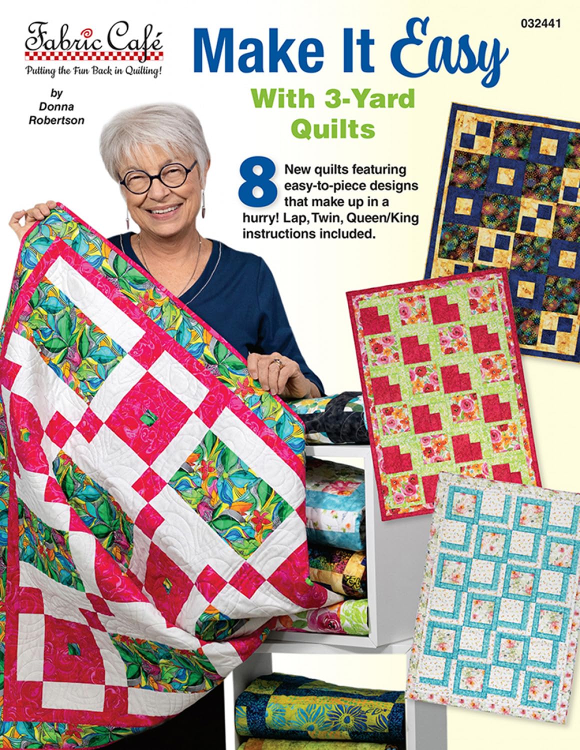 Make It Easy with 3-Yard Quilts Pattern by Fabric Cafe : Amazon.ca
