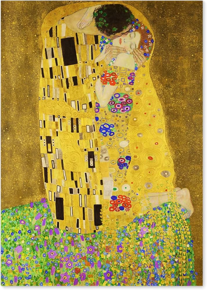 Amazon.co.jp: ポスター (クリムト 接吻 キス) A1サイズ 絵画 (日本製