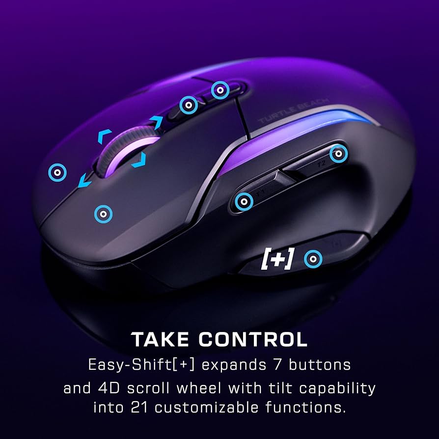 Amazon.com: Turtle Beach Kone II Air Wireless RGB Gaming Mouse