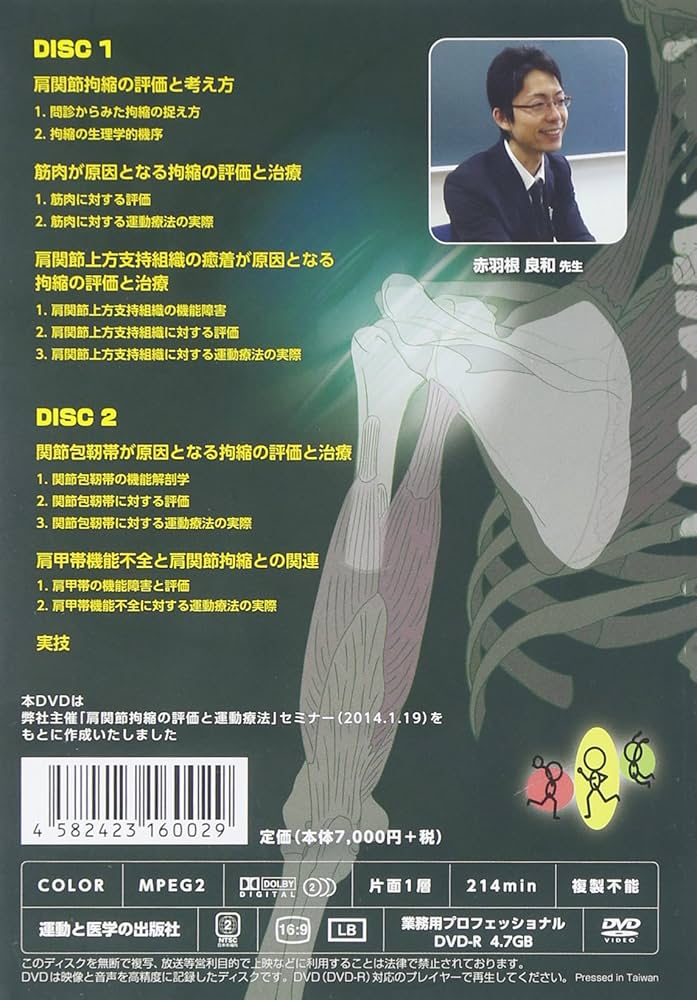Amazon.co.jp: 肩関節拘縮の評価と運動療法DVD (運動と医学の出版社の