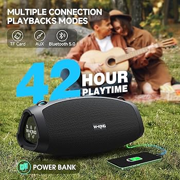 Amazon.co.jp: 120W MAX 70W RMS スピーカー bluetooth 重低音、IPX6