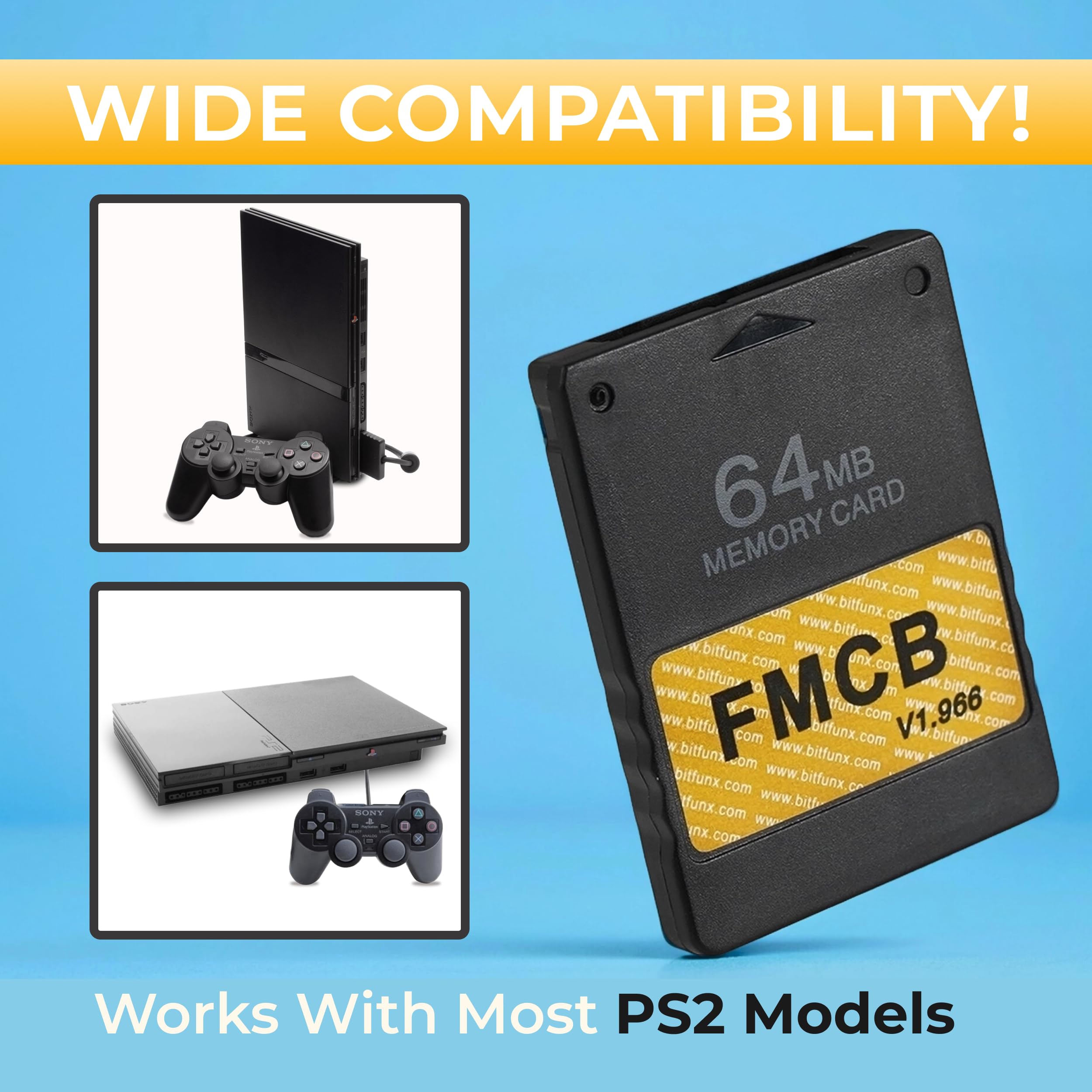 Amazon | Skywin FMCB Free Mcboot PS2 メモリーカード v.1 966-64 MB