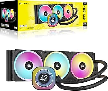 CORSAIR iCUE Link H150i LCD Liquid CPU Cooler - 360mm AIO - QX120