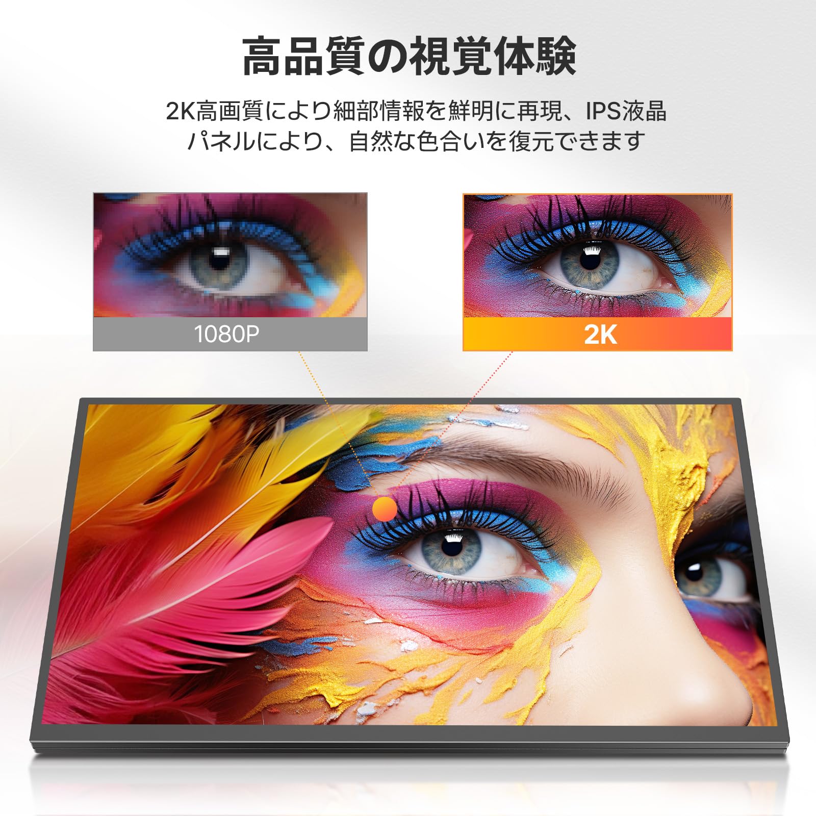 Amazon.co.jp: Newsoul モバイルモニター 22インチ タッチパネル WQHD