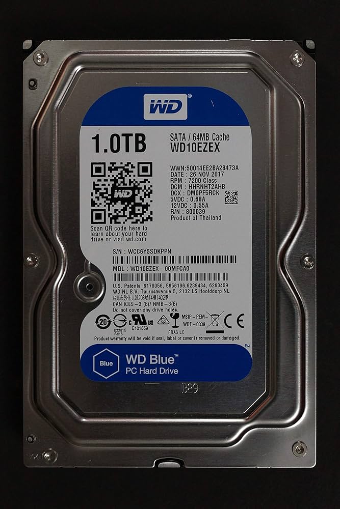 Amazon.com: WD10EZEX WD 1TB 7.2K 6G LFF SATA Hard Drive : Electronics