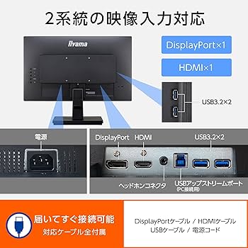 Amazon.co.jp: iiyama モニター ディスプレイ XU2292HSU-B6 21.5インチ