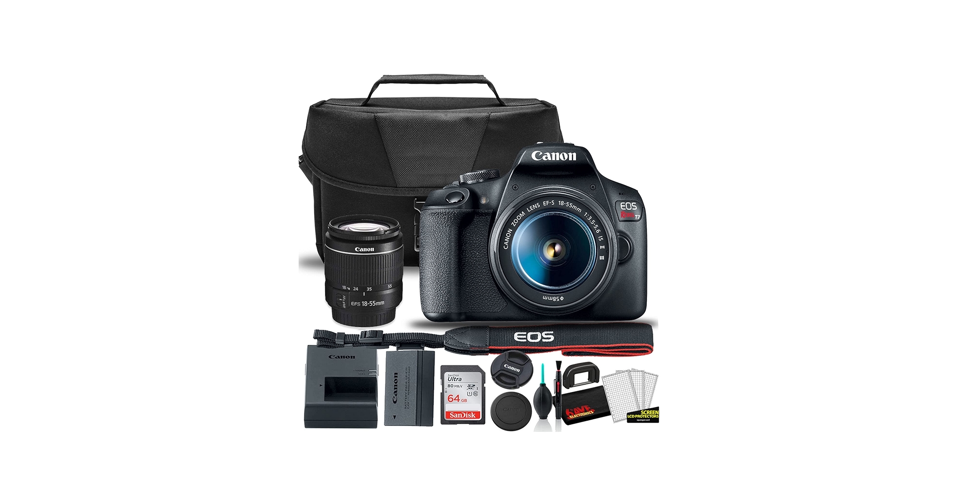 Amazon.com : Canon EOS Rebel T7 DSLR Camera with 18-55mm Lens
